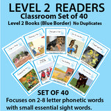 CLASSROOM SET#B  SET of 40 LEVEL 2 (BLUE BORDER)
