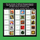 GREEN WORD CARDS WITH PICTURES - (PRIMARY PACK)