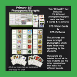 GREEN WORD CARDS WITH PICTURES - (PRIMARY PACK)
