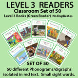 CLASSROOM SET#C SET of 50 LEVEL 3 (GREEN BORDER)