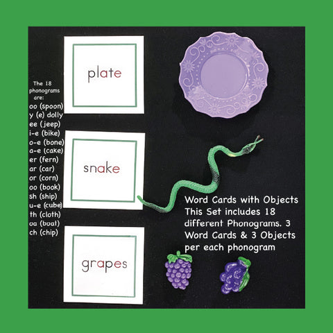 Green (Level 3) Word Cards with Objects