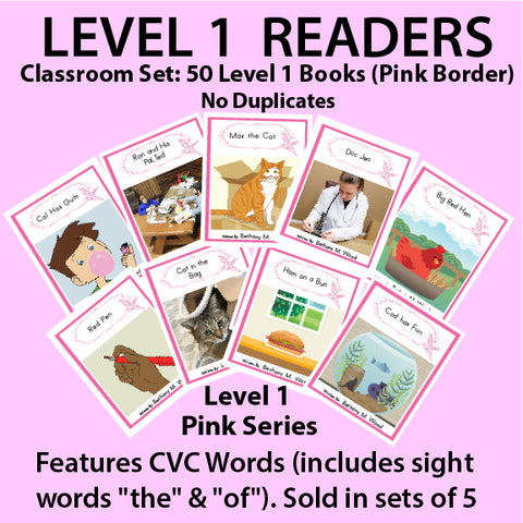CLASSROOM SET#A  LEVEL 1 (PINK BORDER)