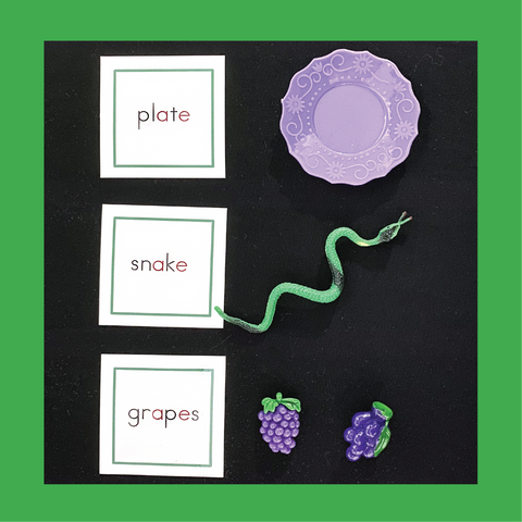 Green (Level 3) Word Cards with Objects